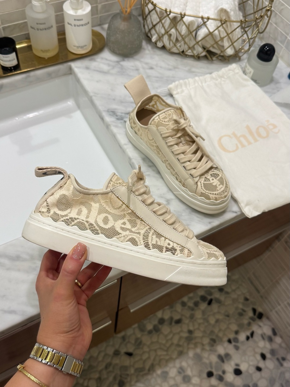Chloé Lauren Lace-Up Sneakers 🥰